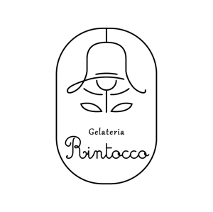 ten to sen ()さんのオーガニックジェラートショップ「Gelateria RIntocco」のロゴへの提案