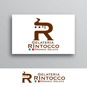 White-design (White-design)さんのオーガニックジェラートショップ「Gelateria RIntocco」のロゴへの提案