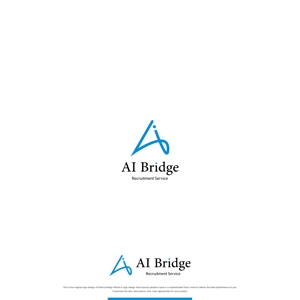 Karma Design Works (Karma_228)さんのAI人材紹介サービス  「AI Bridge」のロゴ作成依頼への提案