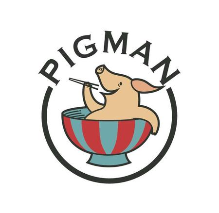 藤原 (takami86)さんの豚丼「PigMan」のロゴへの提案