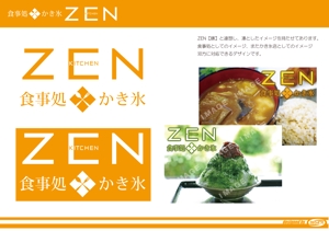 syrdesignz (syrdesignz)さんの最後の依頼延長 選定確約 お食事＆かき氷のお店 「キッチン ZEN」の看板への提案