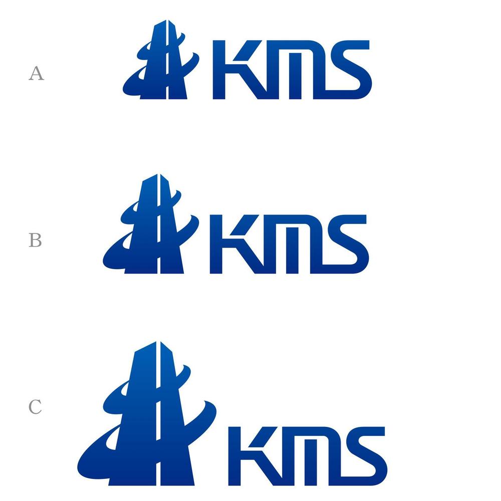 「KMS」のロゴ作成