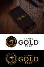 cozzy (cozzy)さんのメンズ脱毛サロン GOLD多治見店のロゴへの提案