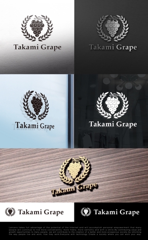 tog_design (tog_design)さんの高級ぶどうの海外販売用ブランド「Takami Grape」のロゴ制作依頼への提案