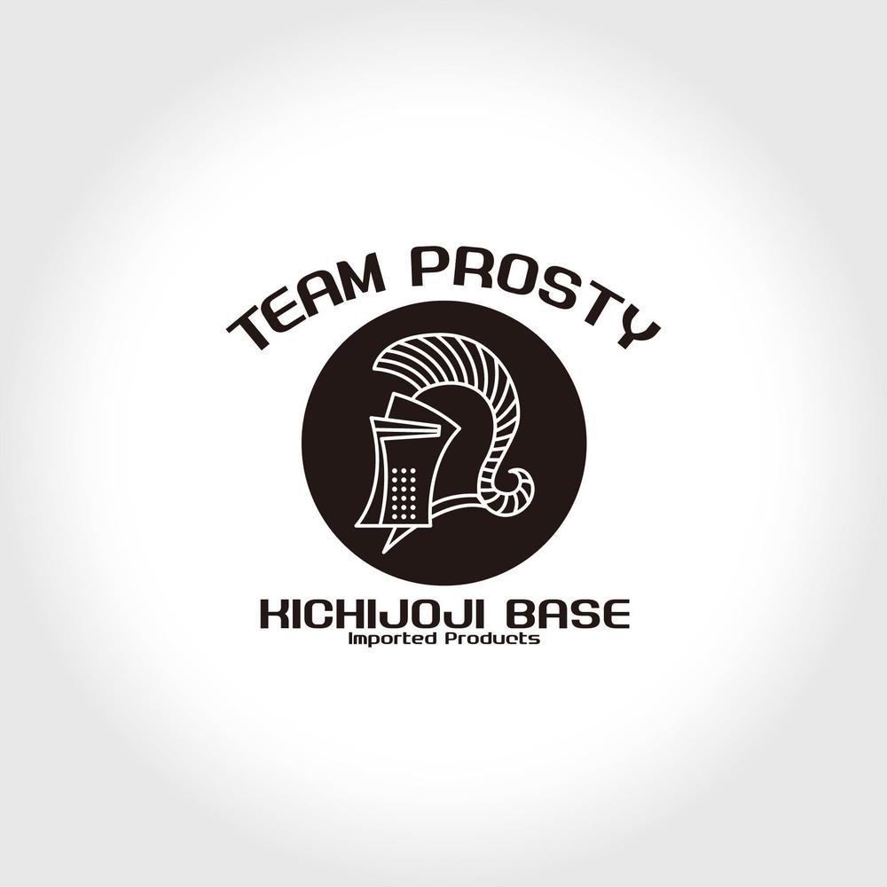 「TEAM　PROSTY　　と　　　KICHIJOJI　 BASE」のロゴ作成