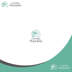 late_design ()さんのハワイアンカフェ＆バー　『ハナレイ』のロゴへの提案