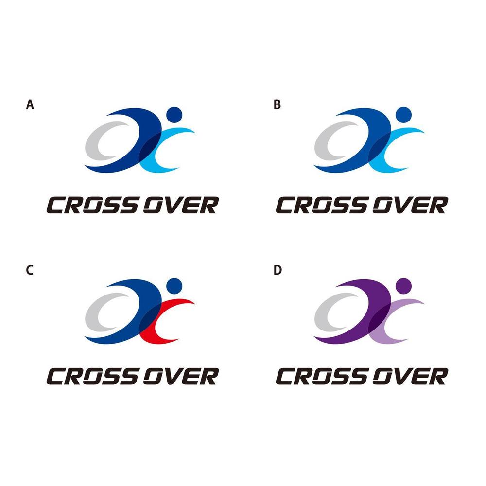 「CROSS OVER」のロゴ作成