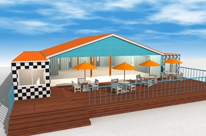 COCO (sato2013)さんの2019夏【由比ヶ浜海岸海の家】の外装・内装デザインへの提案