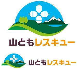 CF-Design (kuma-boo)さんの【アウトドア系ネットサービス「山ともレスキュー」ロゴ作成。最高にクールでイケてるロゴお願いします！】への提案