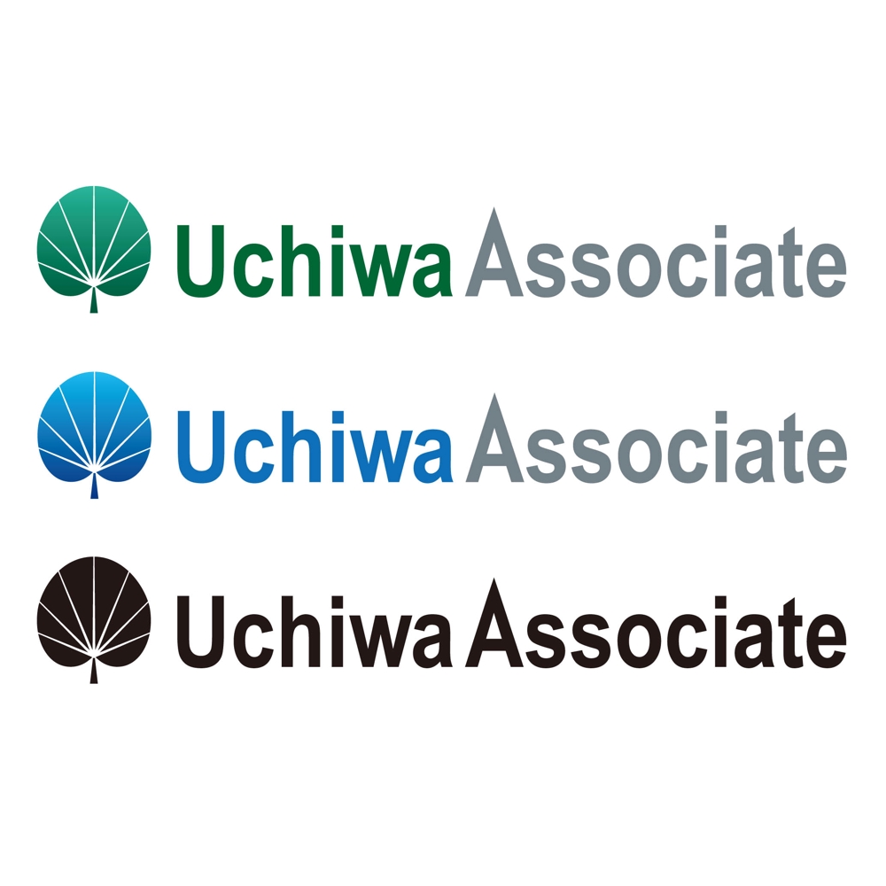 「UchiwaAssociate」のロゴ作成