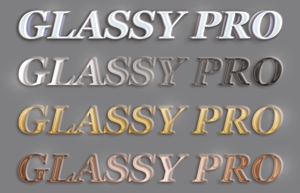 でんこ (denco)さんのガラスコーティング企業「GLASSY PRO」のロゴ への提案