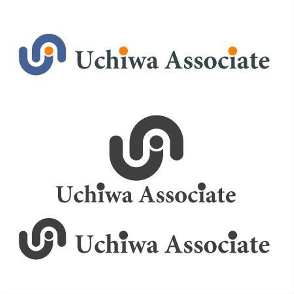 「UchiwaAssociate」のロゴ作成