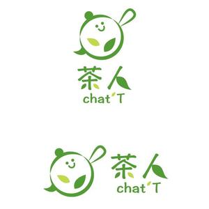 アップル (raincandys)さんのお茶文化を伝える会「茶人～chat’T～」のロゴへの提案