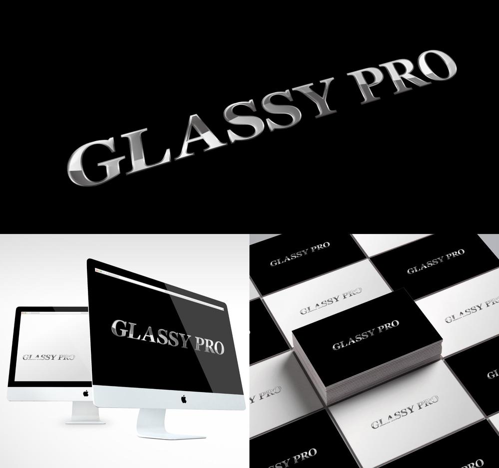 ガラスコーティング企業「GLASSY PRO」のロゴ 