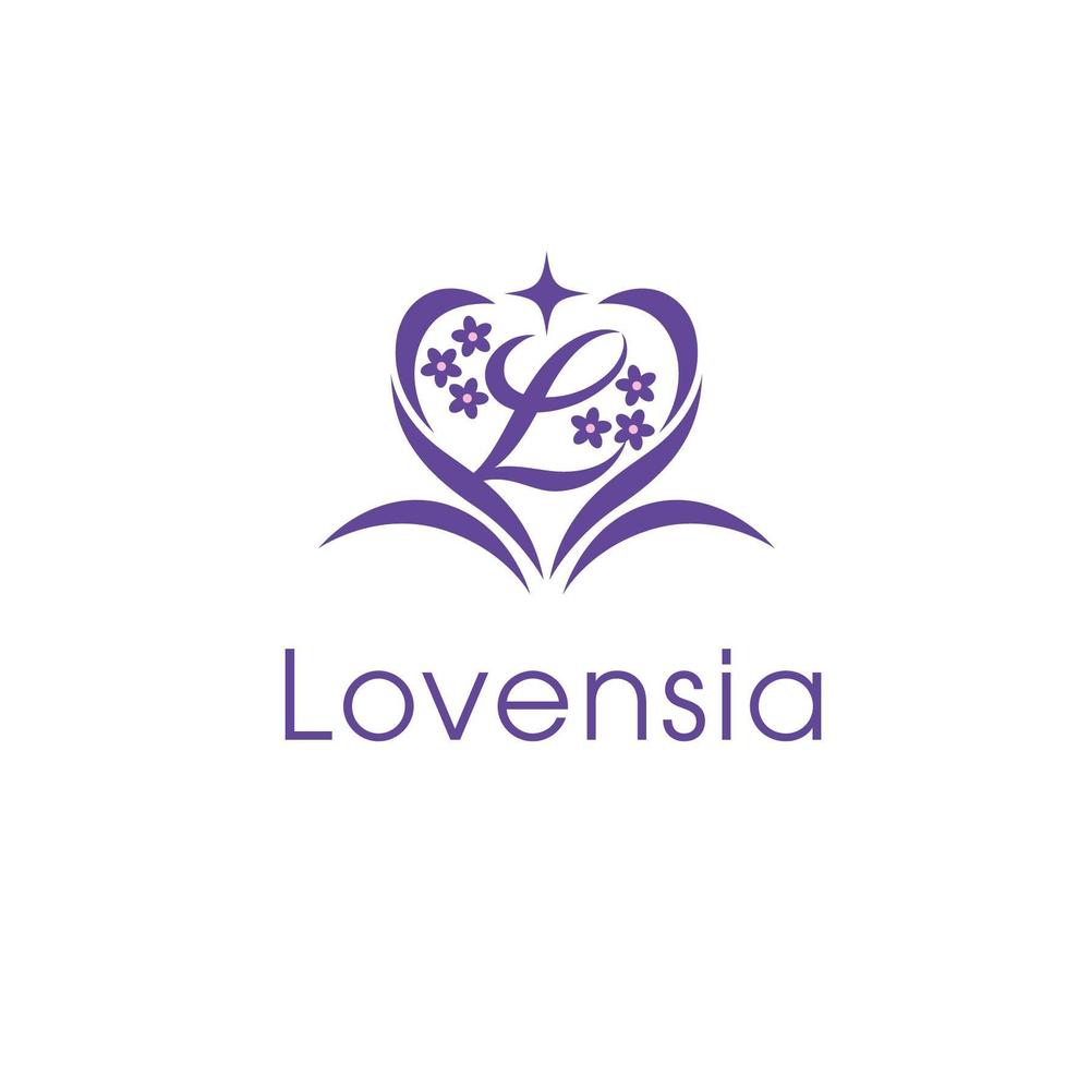 「Lovensia - ラベンシア -」のロゴ作成