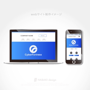 HABAKIdesign (hirokiabe58)さんのITセキュリティ会社「Cyber Fortress」のロゴを募集への提案