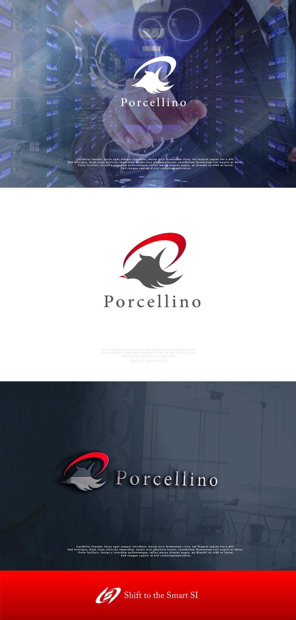 法人のロゴ作成「Porcellino」