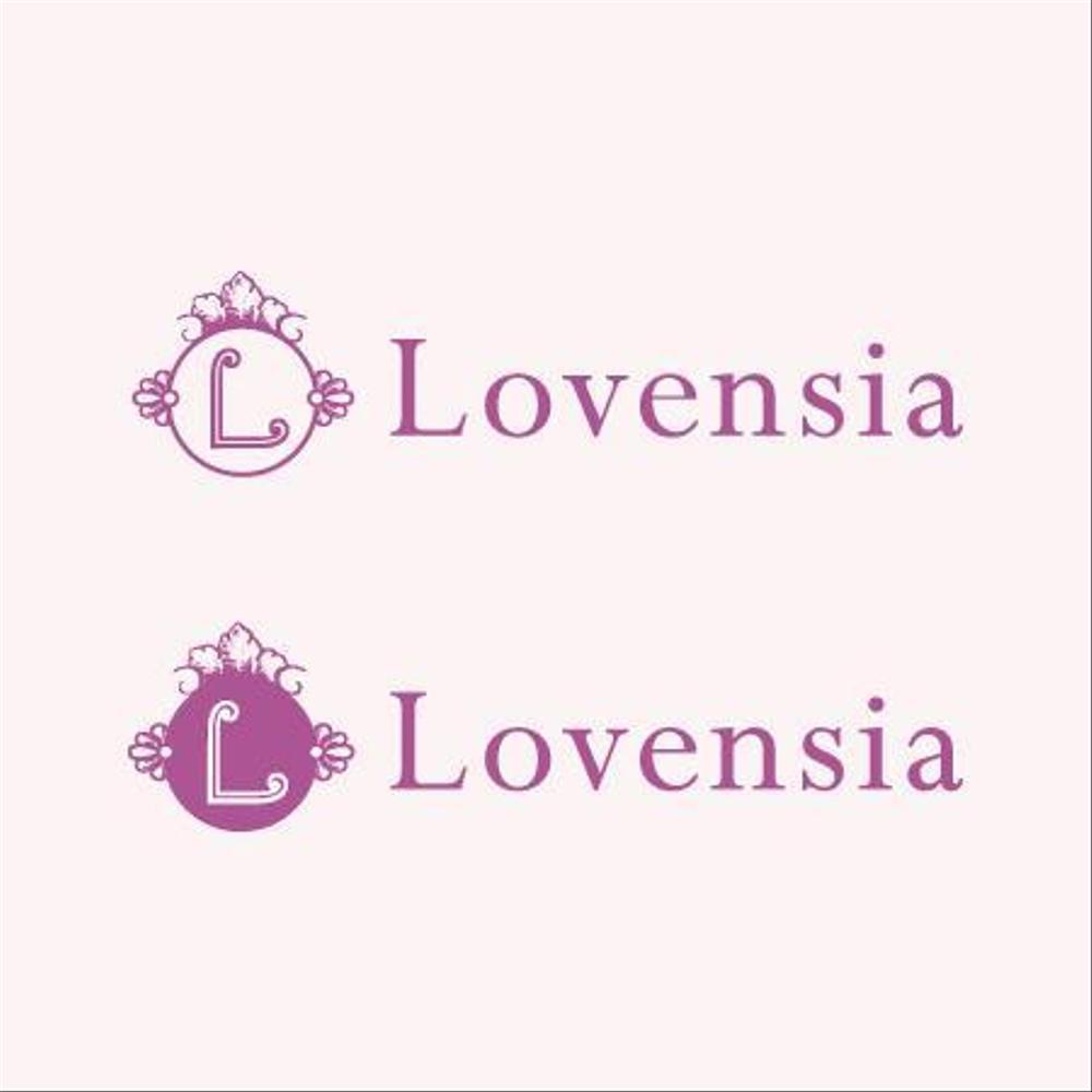 「Lovensia - ラベンシア -」のロゴ作成