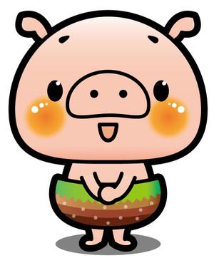 NonnoDesignLabo 片岡希 (NozomiKataoka)さんのしゃぶしゃぶ・串揚げ食べ放題「大地のぶた」のキャラクターデザインへの提案