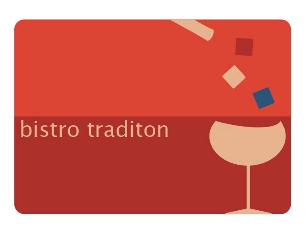 「Bistro Tradition」のロゴ作成