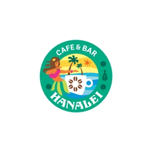 ol_z (ol_z)さんのハワイアンカフェ＆バー　『ハナレイ』のロゴへの提案