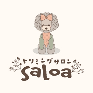 5863 (kco-otochi)さんのトリミングサロン　「Saloa」のロゴ　（対象動物はほとんどが犬です）への提案