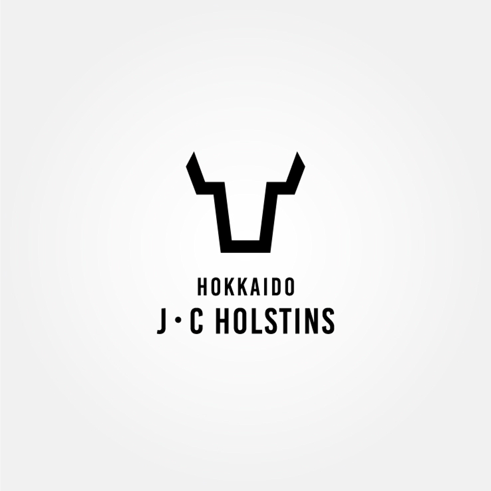 牧場(ホルスタイン)の法人化に伴う会社名「株式会社 J・C」のロゴ作成依頼