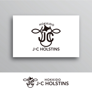 White-design (White-design)さんの牧場(ホルスタイン)の法人化に伴う会社名「株式会社 J・C」のロゴ作成依頼への提案