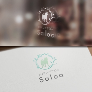 late_design ()さんのトリミングサロン　「Saloa」のロゴ　（対象動物はほとんどが犬です）への提案
