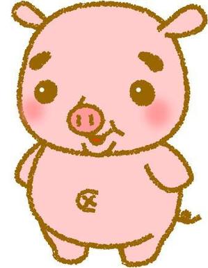 おおごえ (gui_le-ciel)さんのしゃぶしゃぶ・串揚げ食べ放題「大地のぶた」のキャラクターデザインへの提案