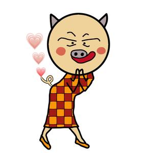 flog20millionさんのしゃぶしゃぶ・串揚げ食べ放題「大地のぶた」のキャラクターデザインへの提案