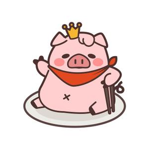 まふゆ (muffxx)さんのしゃぶしゃぶ・串揚げ食べ放題「大地のぶた」のキャラクターデザインへの提案