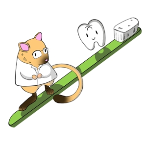 袋鵜の豆本屋　こうづあきら (akira_koudzu_torikawa)さんの歯科医院のかわいいキャラクターデザインへの提案