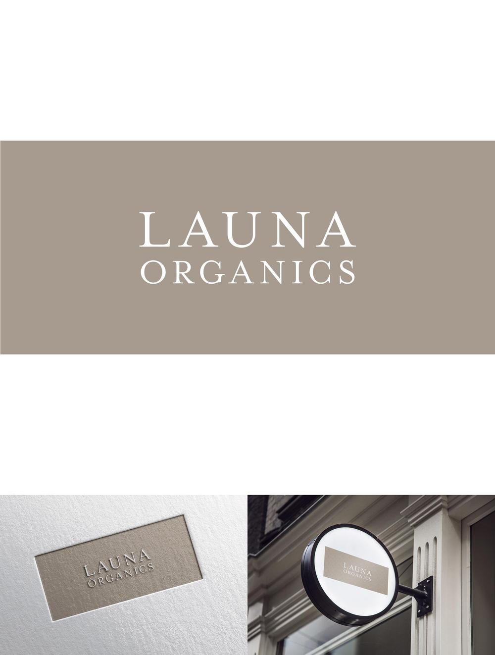 オーガニック化粧品「LAUNA ORGANICS」のロゴ制作