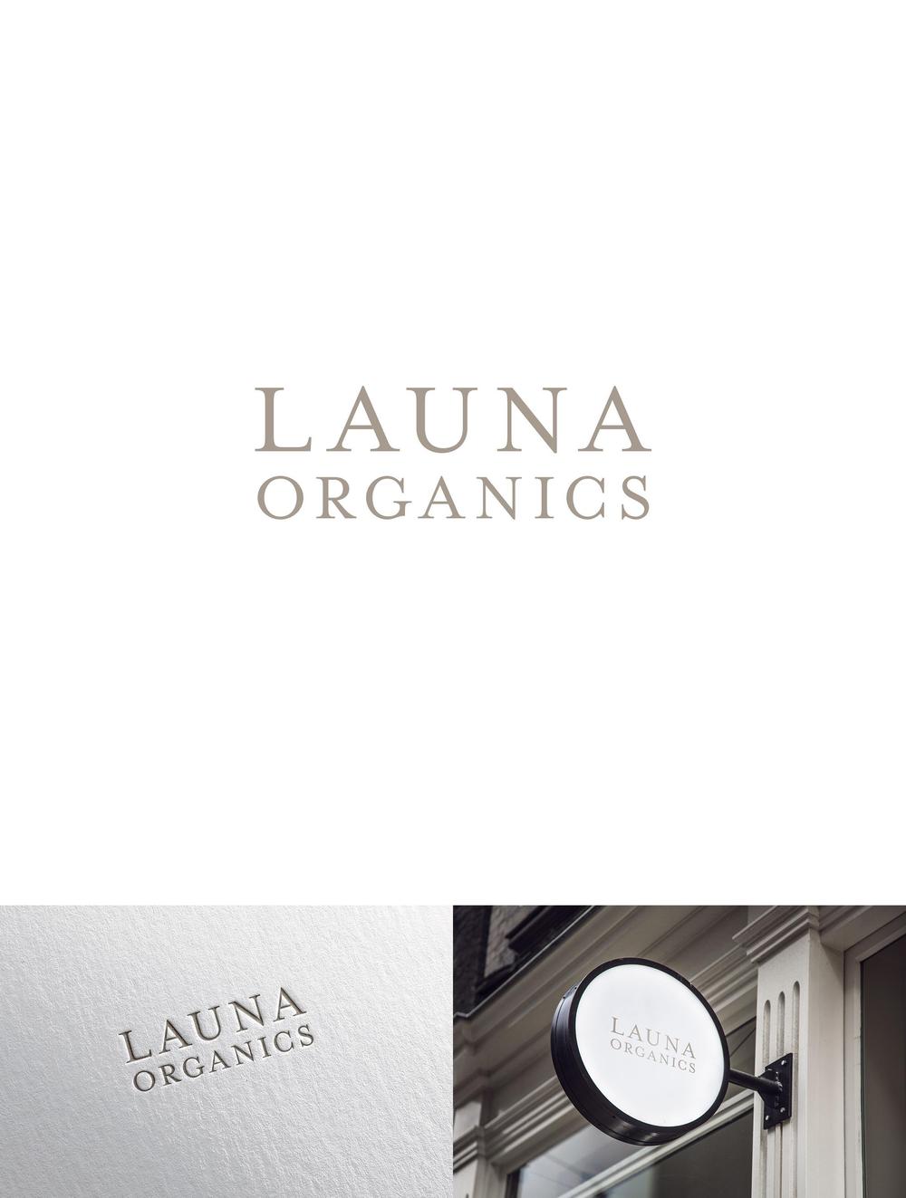 オーガニック化粧品「LAUNA ORGANICS」のロゴ制作