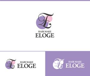 動画サムネ職人 (web-pro100)さんの創業12年ヘアメイク専門店『HAIR MAKE ELOGE』のロゴデザインへの提案