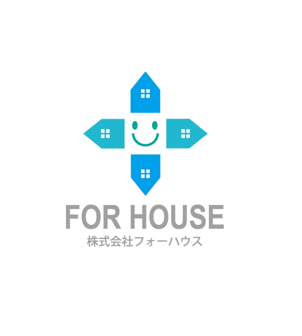 「株式会社フォーハウス」のロゴ作成