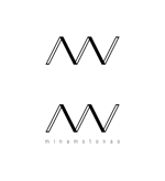 Inout Design Studio (inout)さんのメイクアップアーティスト源 奈央のオリジナル化粧品 「MN」のロゴへの提案
