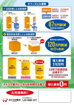 Zip (k_komaki)さんの電気代W削減（電力+LED）チラシへの提案