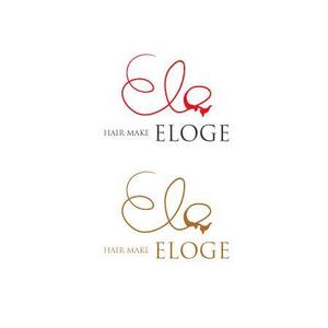 佐藤大介 (5c3ef104a2697)さんの創業12年ヘアメイク専門店『HAIR MAKE ELOGE』のロゴデザインへの提案