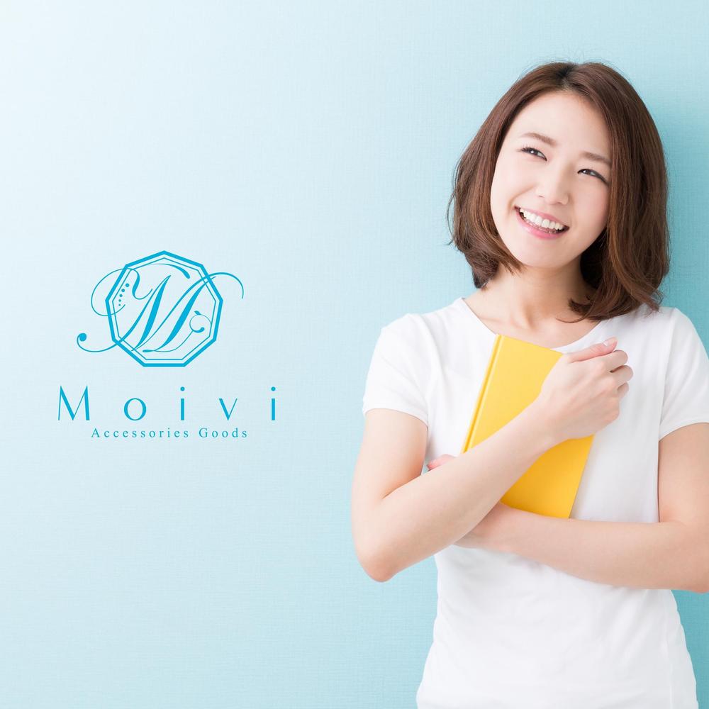 女性アクセサリーグッズ新ブランド「Moivi」のロゴ製作