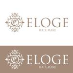 crawl (sumii430)さんの創業12年ヘアメイク専門店『HAIR MAKE ELOGE』のロゴデザインへの提案