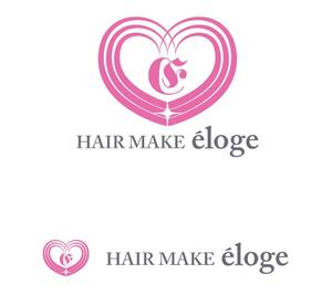 MacMagicianさんの創業12年ヘアメイク専門店『HAIR MAKE ELOGE』のロゴデザインへの提案