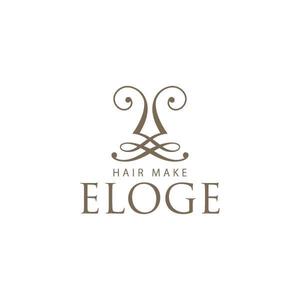 MOCOPOO (pou997)さんの創業12年ヘアメイク専門店『HAIR MAKE ELOGE』のロゴデザインへの提案