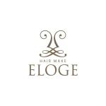 MOCOPOO (pou997)さんの創業12年ヘアメイク専門店『HAIR MAKE ELOGE』のロゴデザインへの提案