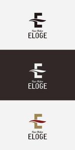 odo design (pekoodo)さんの創業12年ヘアメイク専門店『HAIR MAKE ELOGE』のロゴデザインへの提案