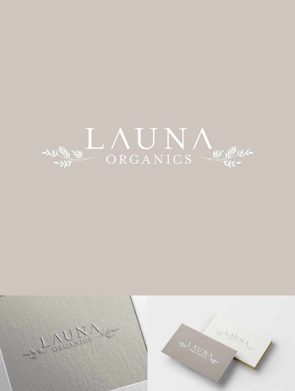 オーガニック化粧品「LAUNA ORGANICS」のロゴ制作