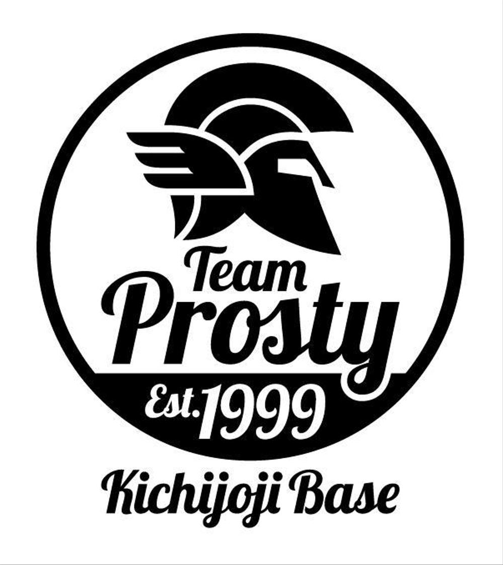 「TEAM　PROSTY　　と　　　KICHIJOJI　 BASE」のロゴ作成