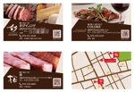 真人-Makoto- (penguin-hero)さんの飲食店近隣系列店3店舗分のショップカードデザインへの提案