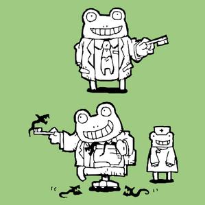 家猫しろ (nakamura_ju-siro)さんの　『カエル』の　キャラクターデザイン  への提案